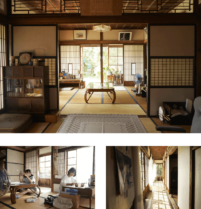 ここでは映画で登場する日本家屋と映画の1シーンの写真を紹介しています。